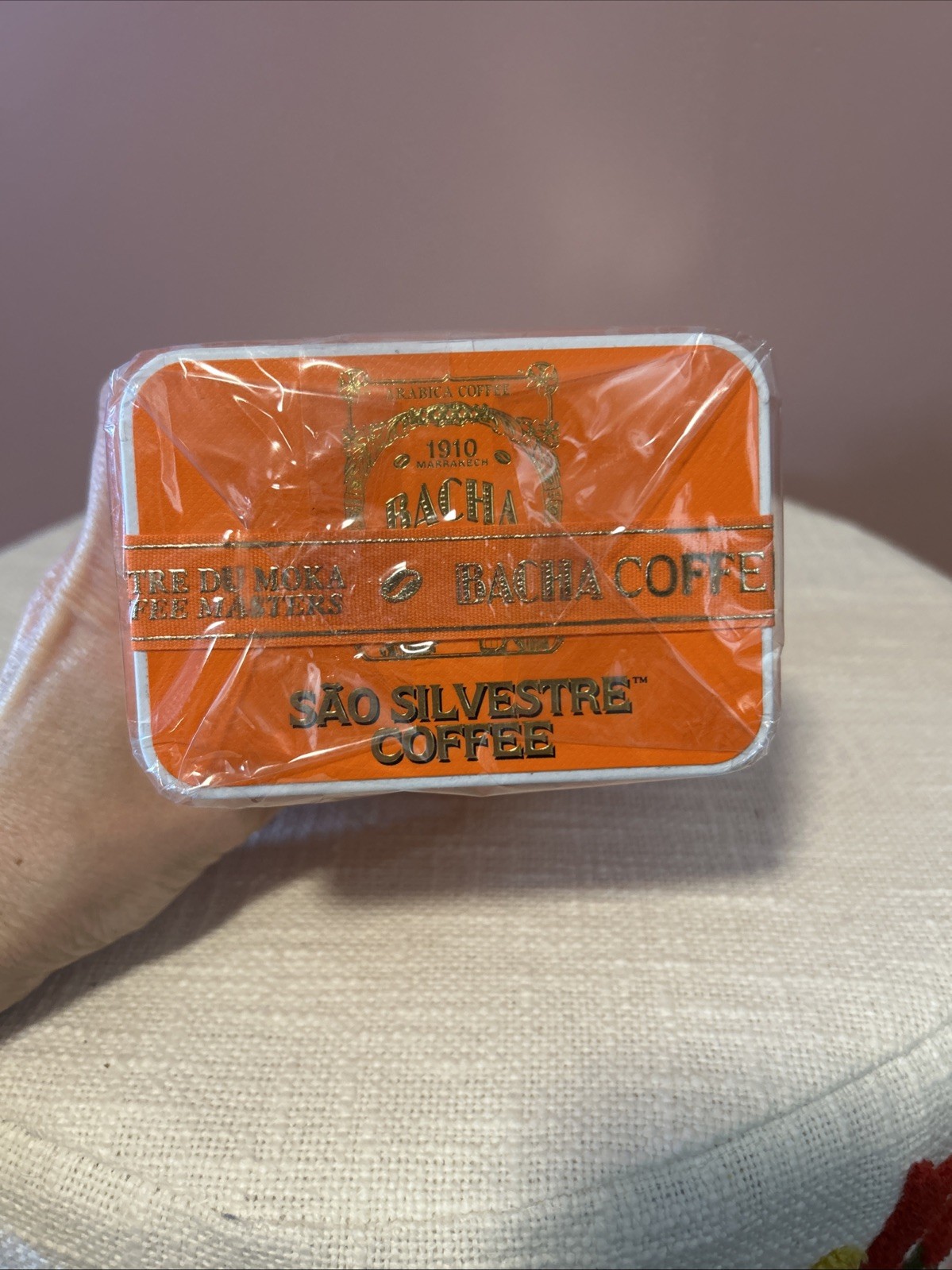 Bacha Coffee Cafe Sao Silvestri Brazil Orange Can 8.8 oz Whole Bean 2027