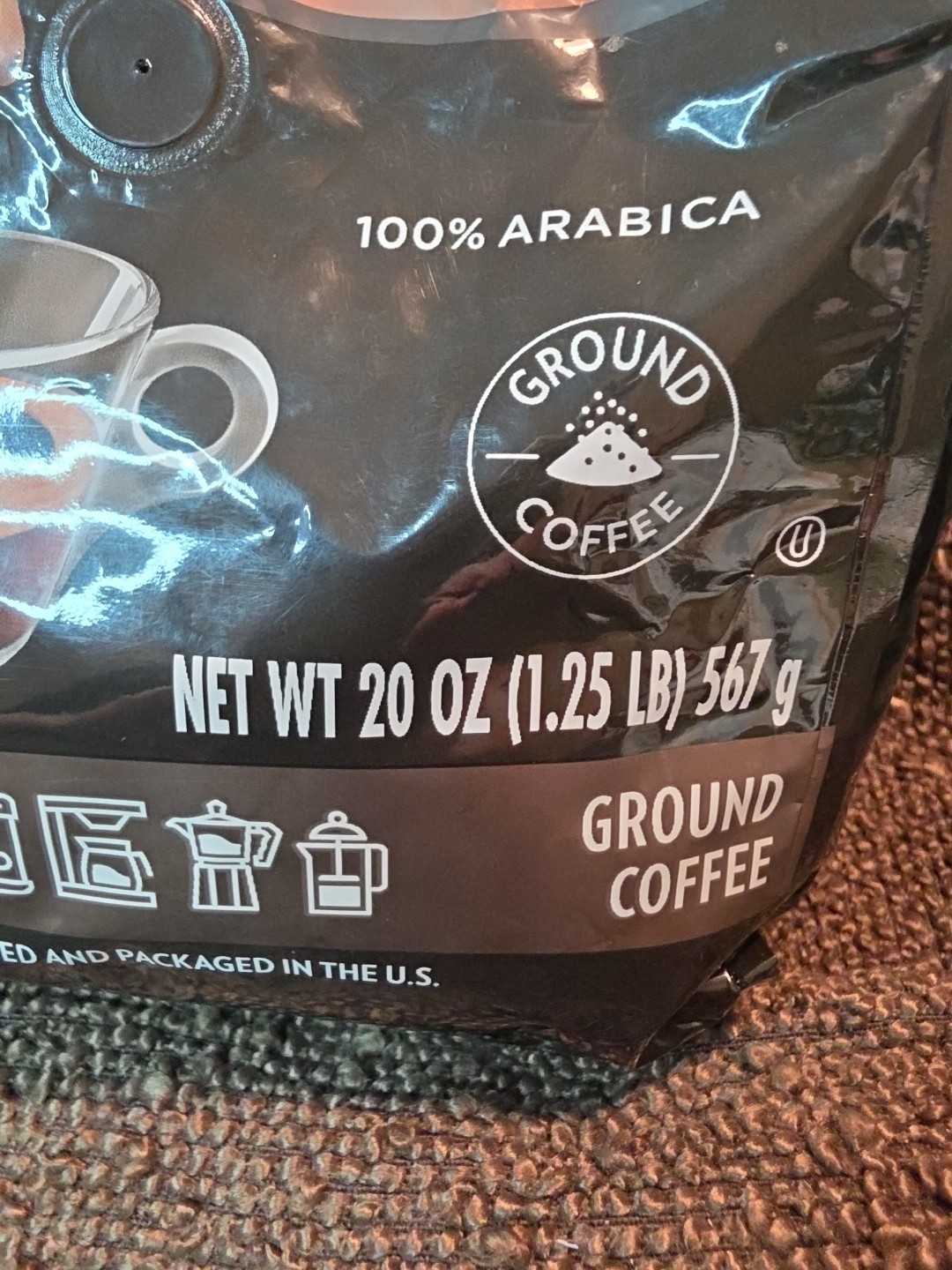 Lavazza Espresso 5/10 Intensity Whole Bean Coffee-1.25 lbs. BB-09/27 (E6)