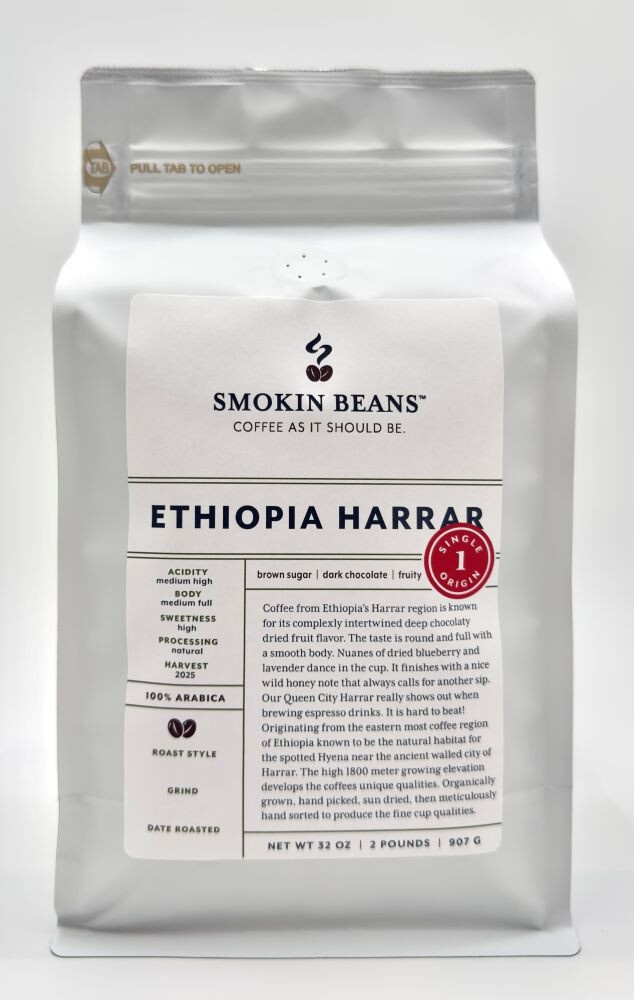 8oz/5lb – Ethiopia Harrar – Africa – Premium Fresh Roasted To Order Coffee