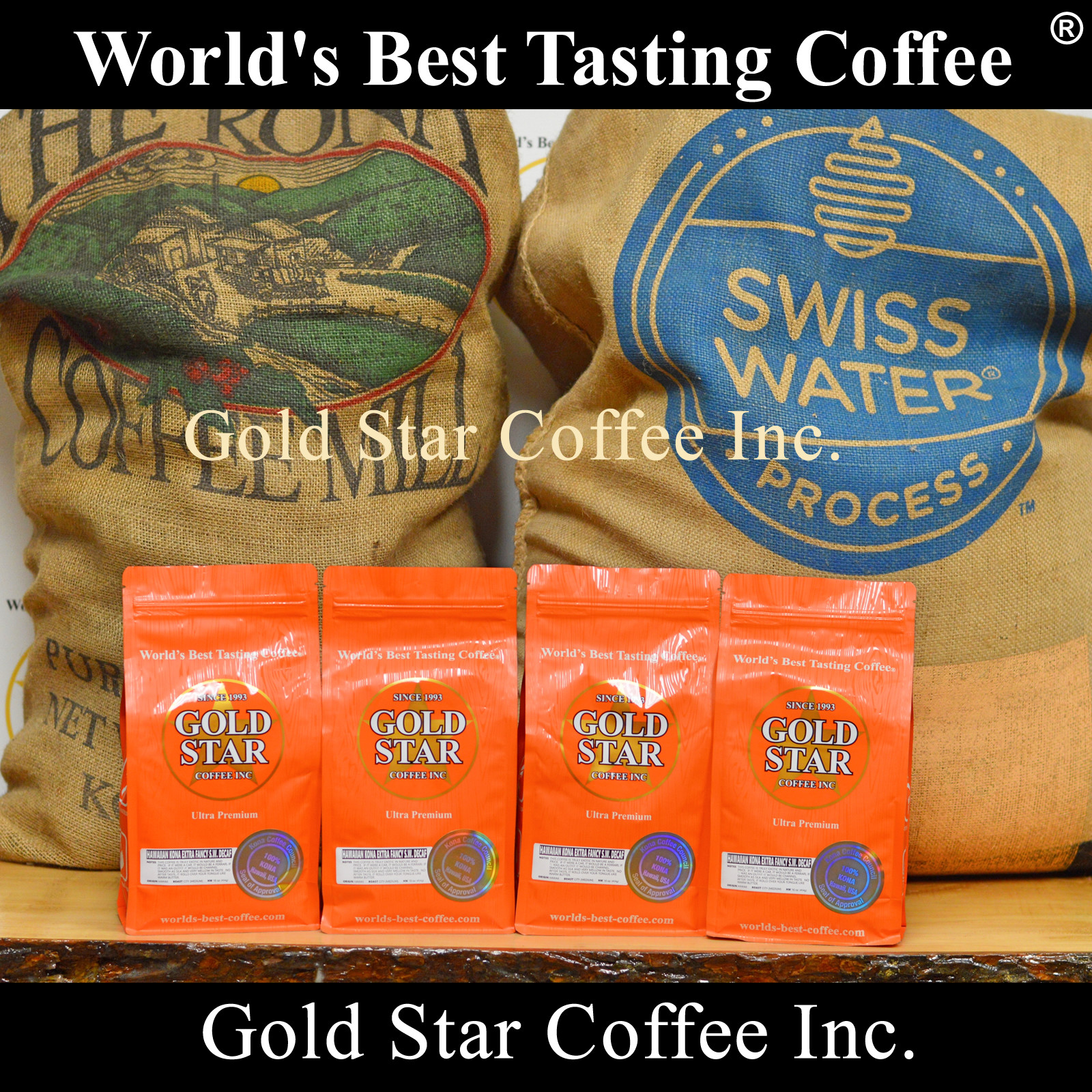 4 lb Hawaiian Kona Swiss Water Decaf coffee – Best Tasting Decaf in the world!