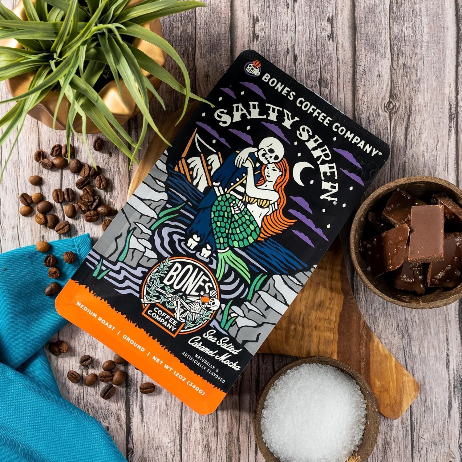 Gourmet 12 oz Caramel Chocolate Medium Roast Coffee – & Keto Friendly
