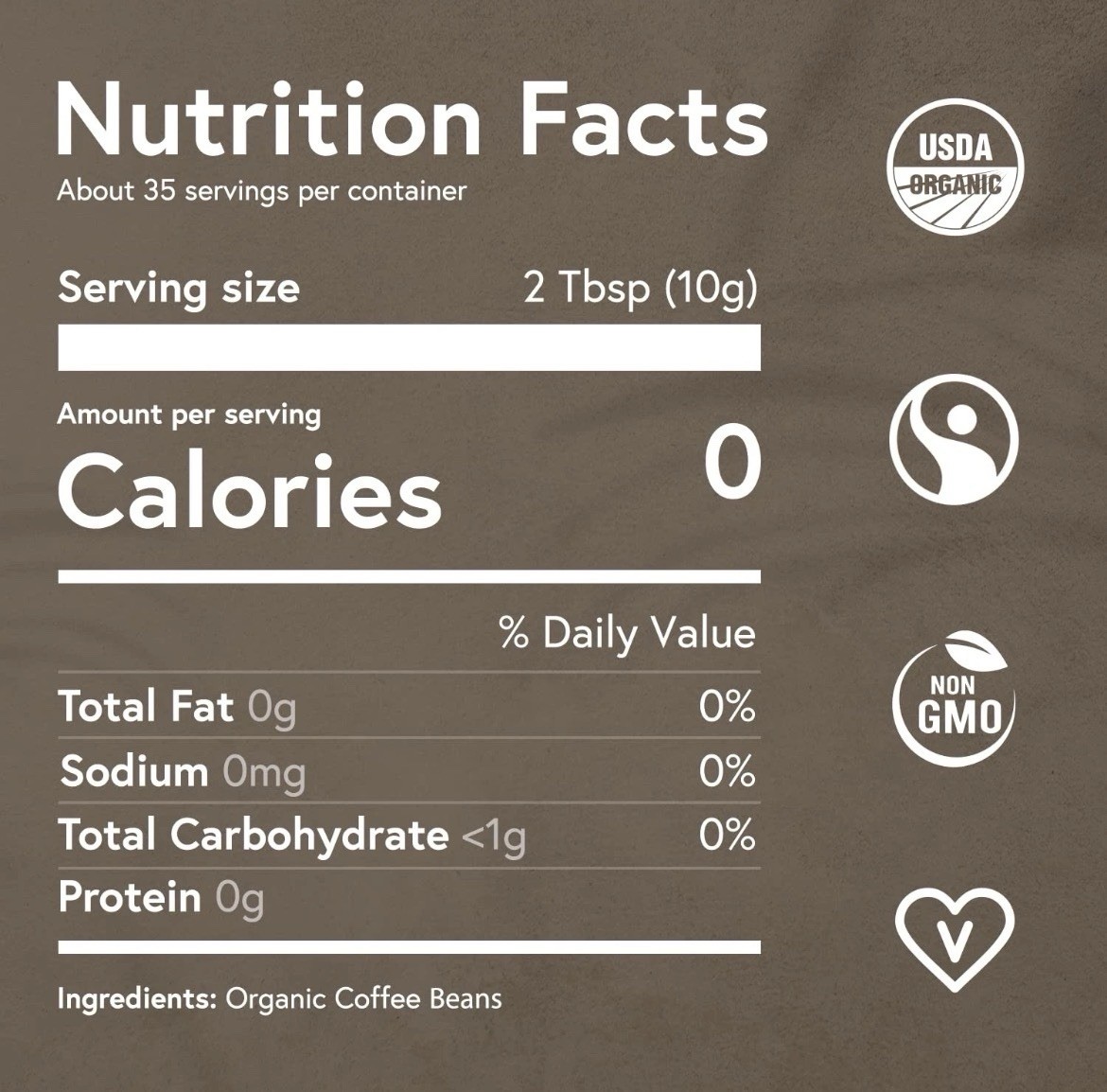 Coffee Dark Roast Whole Beans – Organic – Low Acid – Single Origin BB: 04/22/26