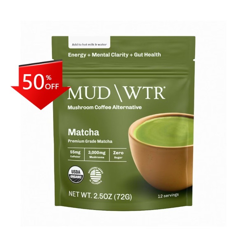 MUDWTR Organic Matcha Mushroom Coffee Alternative – 2.5oz