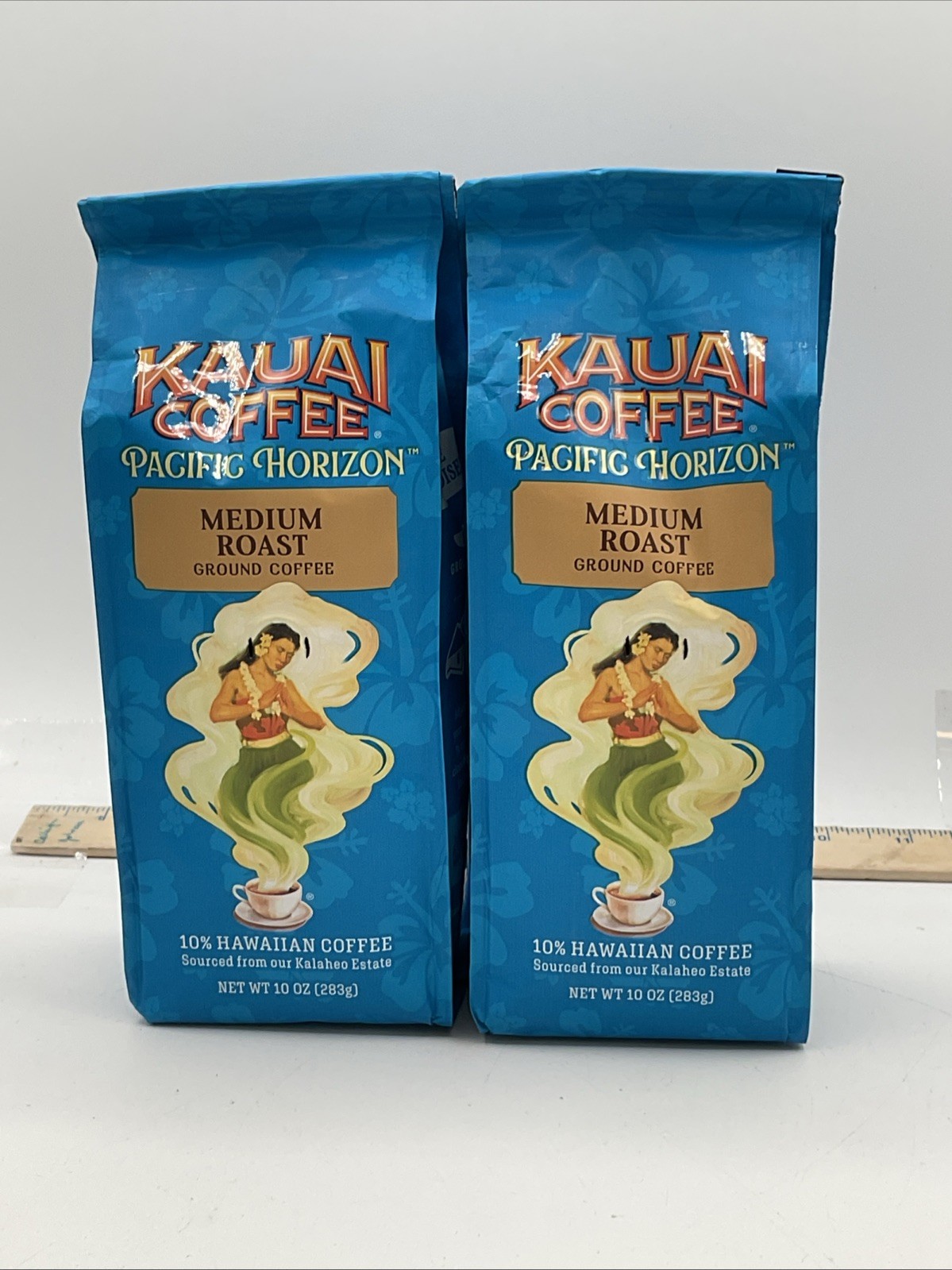 Kauai Coffee Pacific Horizon – Medium Roast Ground Coffee 2 Pack – BB 11/2026