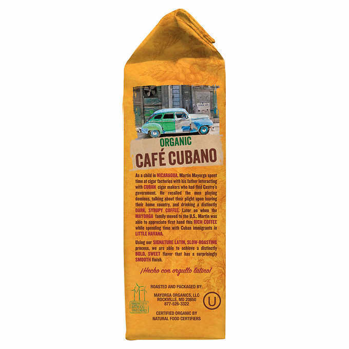 Mayorga USDA Organic Coffee Cafe Arabica Dark Roast Whole Bean, 2 Pounds NEW