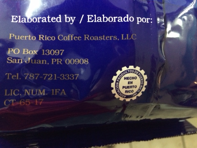 “Alto Grande” Whole Bean Coffee – 2 lbs SUPER PREMIUM PUERTO RICO COFFEE
