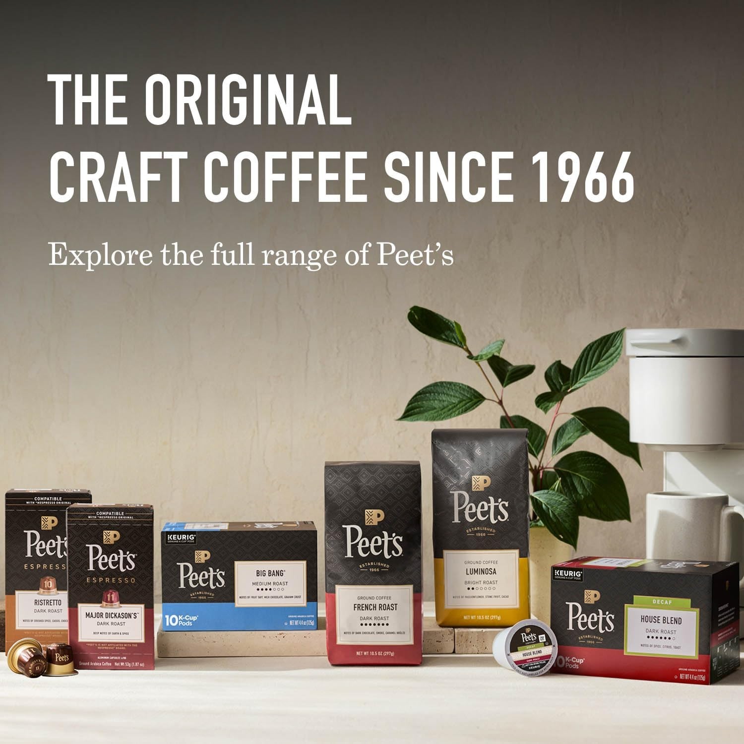 18 Oz Peet’s Whole Bean Coffee – Dark Roast, Kosher Certified & Organic