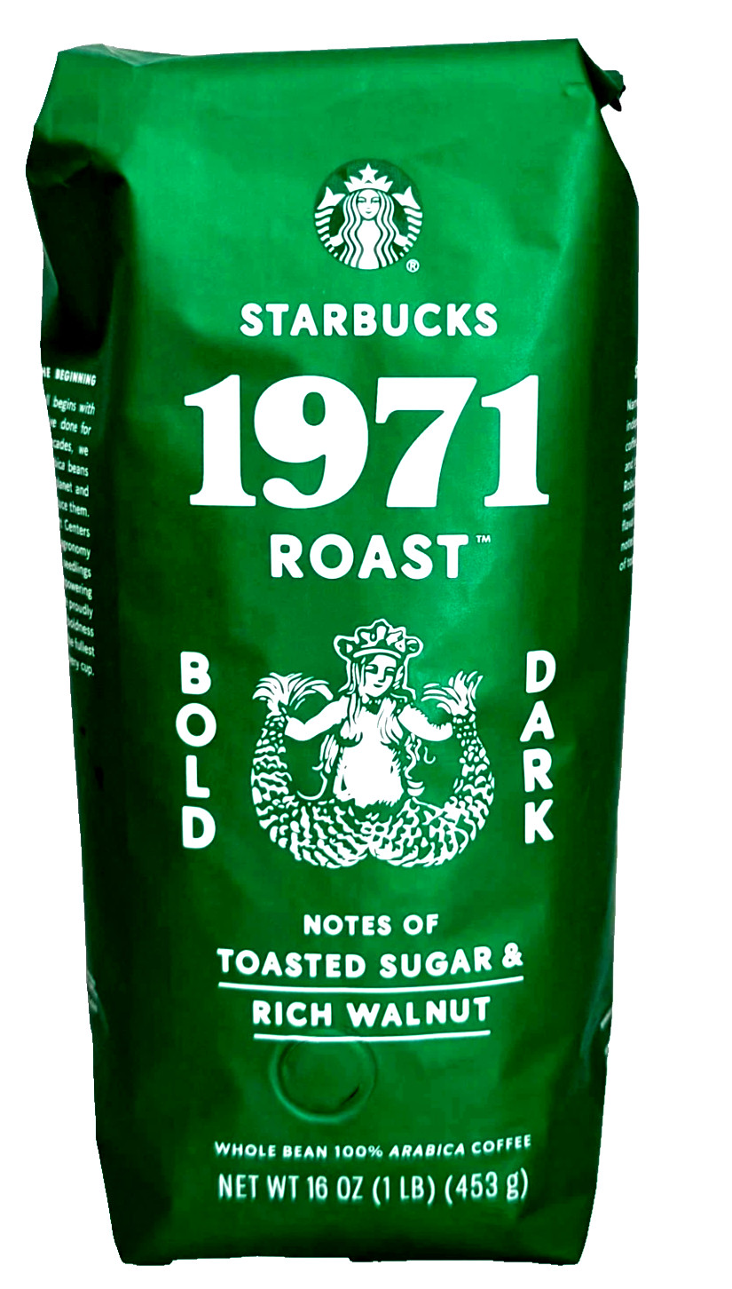 2026 Starbucks 1971 Anniversary Dark Roast Whole Bean Coffee 1lb/ 16oz/ 453g Bag
