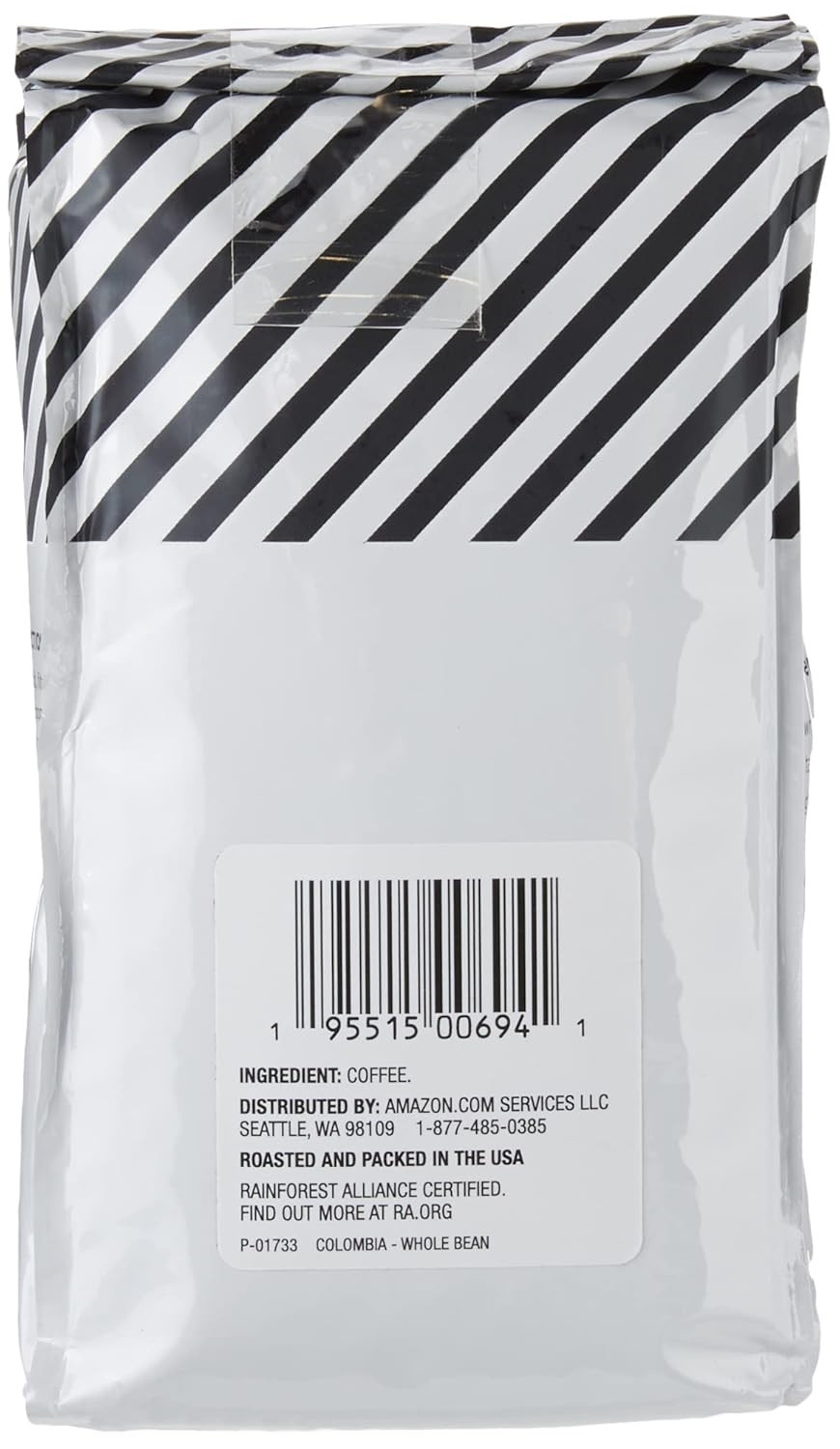 Colombia 100% Arabica Whole Bean Coffee, Medium Roast, 12 Ounce of Freshness