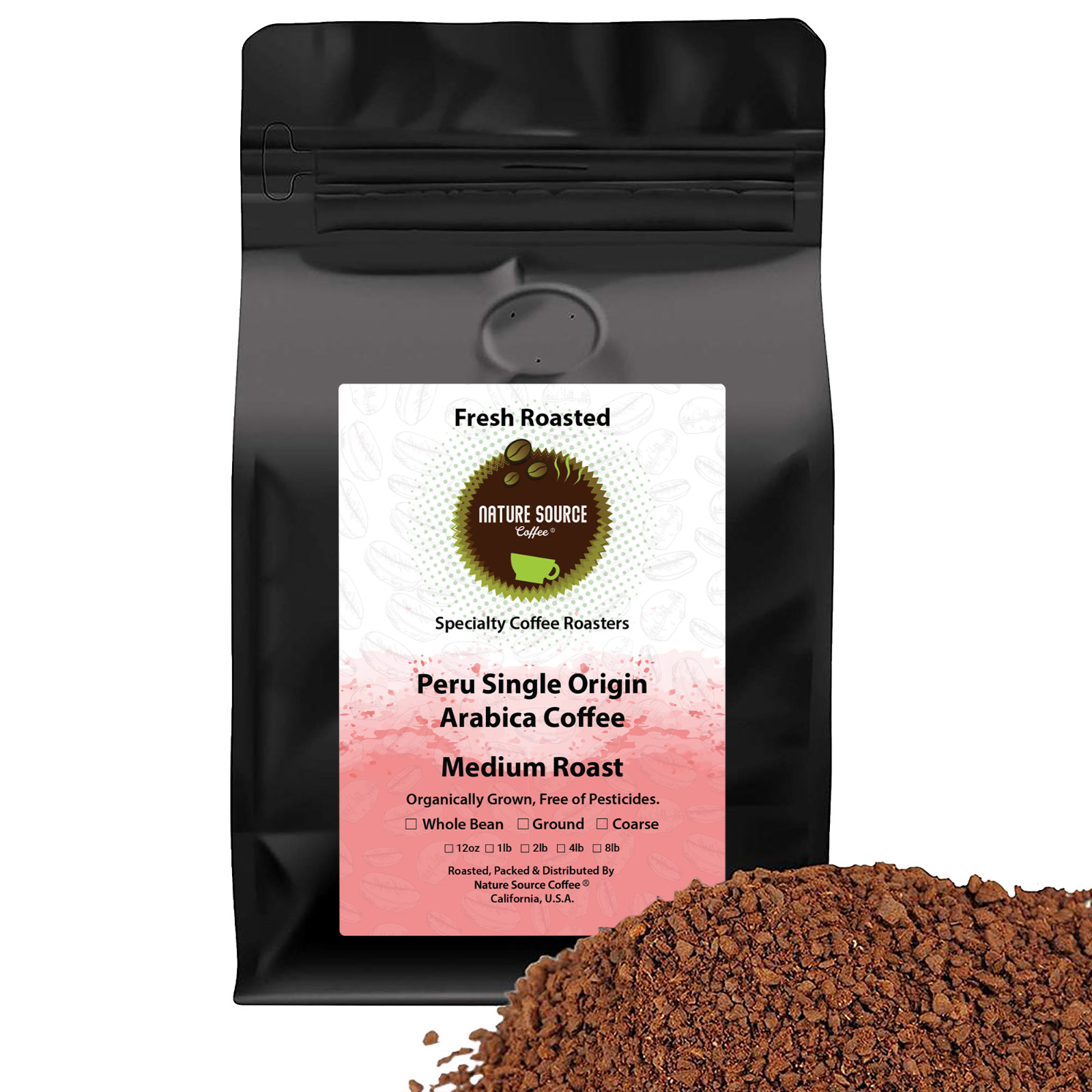 Peru Single Origin Coffee | Organic | Medium Roast | Fresh Roasted