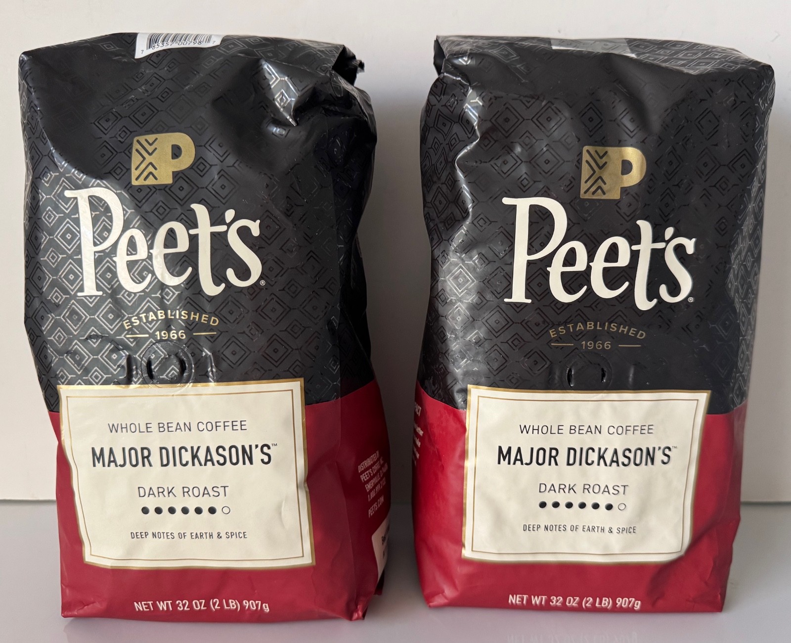 Peet’s Coffee – Major Dickason’s Blend Dark Roast – Whole Bean 32 oz – Rich/Bold