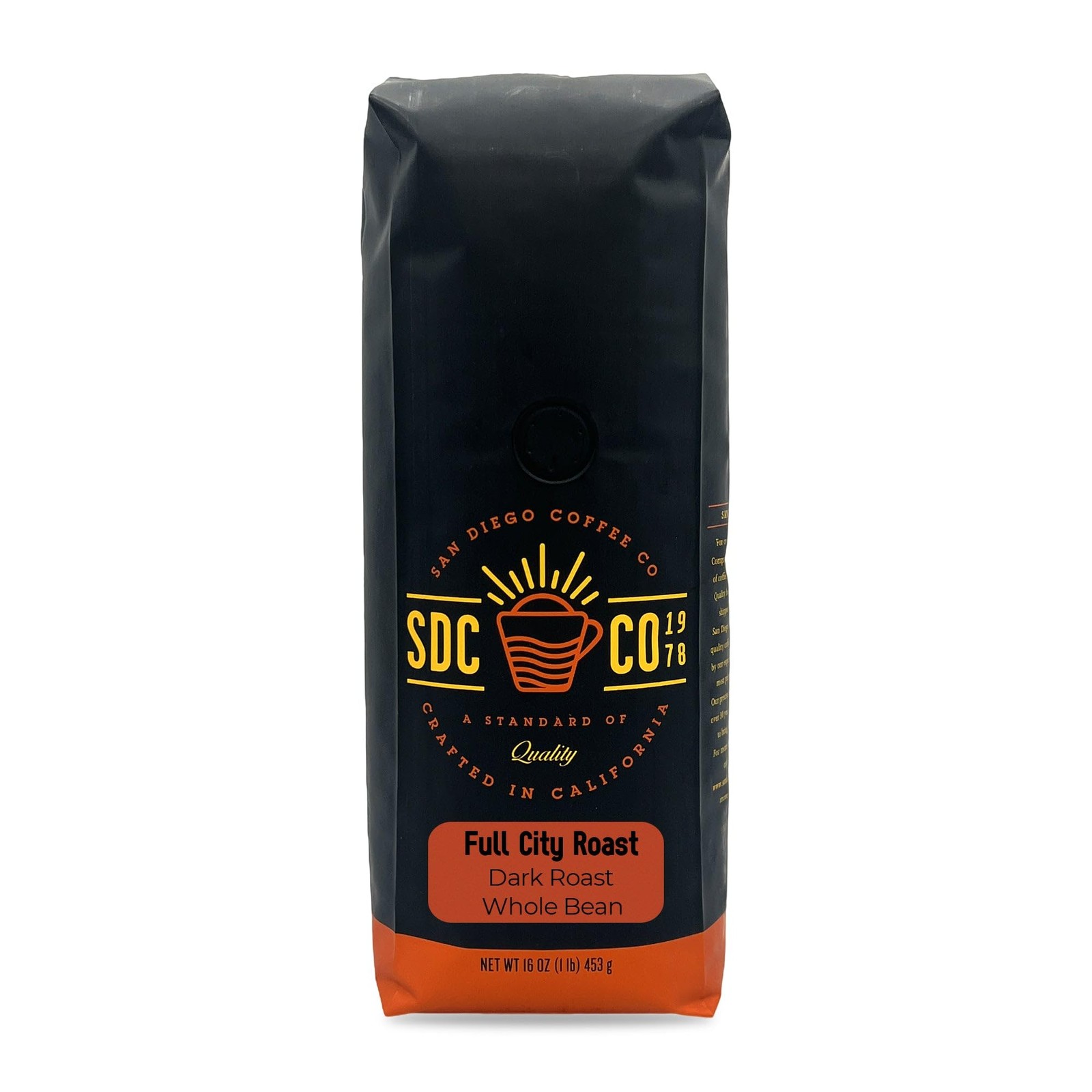 Full City Dark Roast Whole Bean Coffee Cafe En Grano Tostado 16 oz