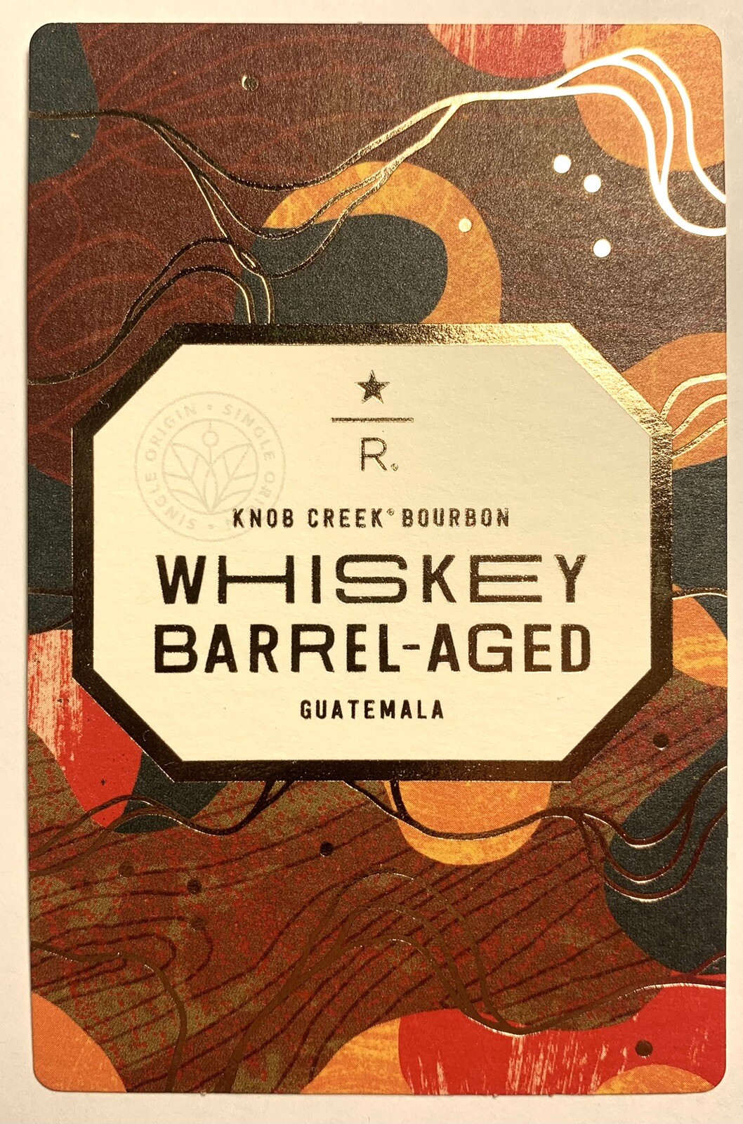 [NEW] STARBUCKS RESERVE WHISKEY BARREL-AGED Card Only