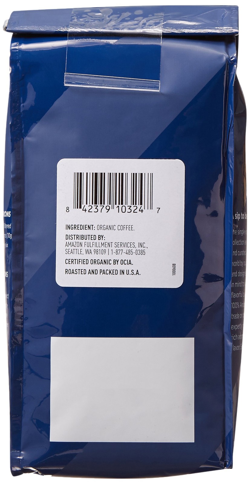 Fresh, Organic Fair Trade Peru Whole Bean Coffee, Medium Roast, 12 Oz