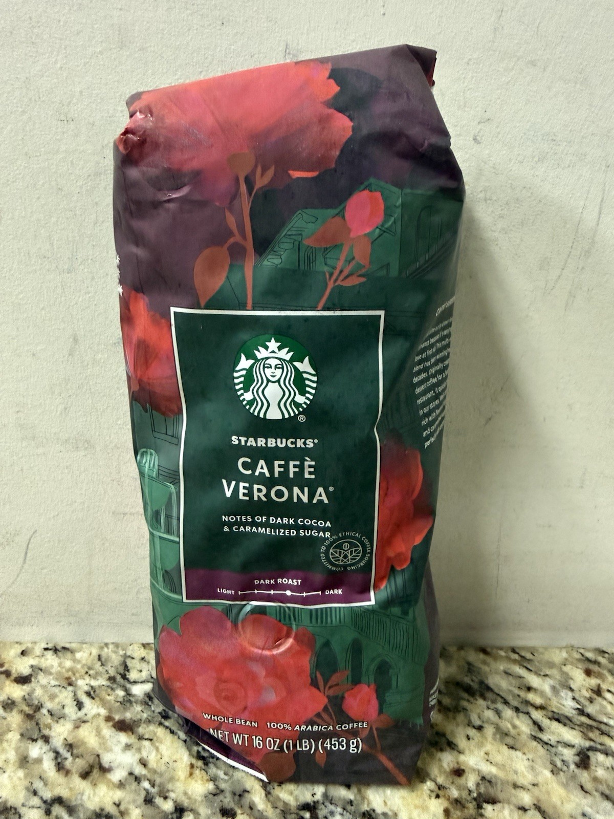 Starbucks Whole Bean Caffee Verona Coffee