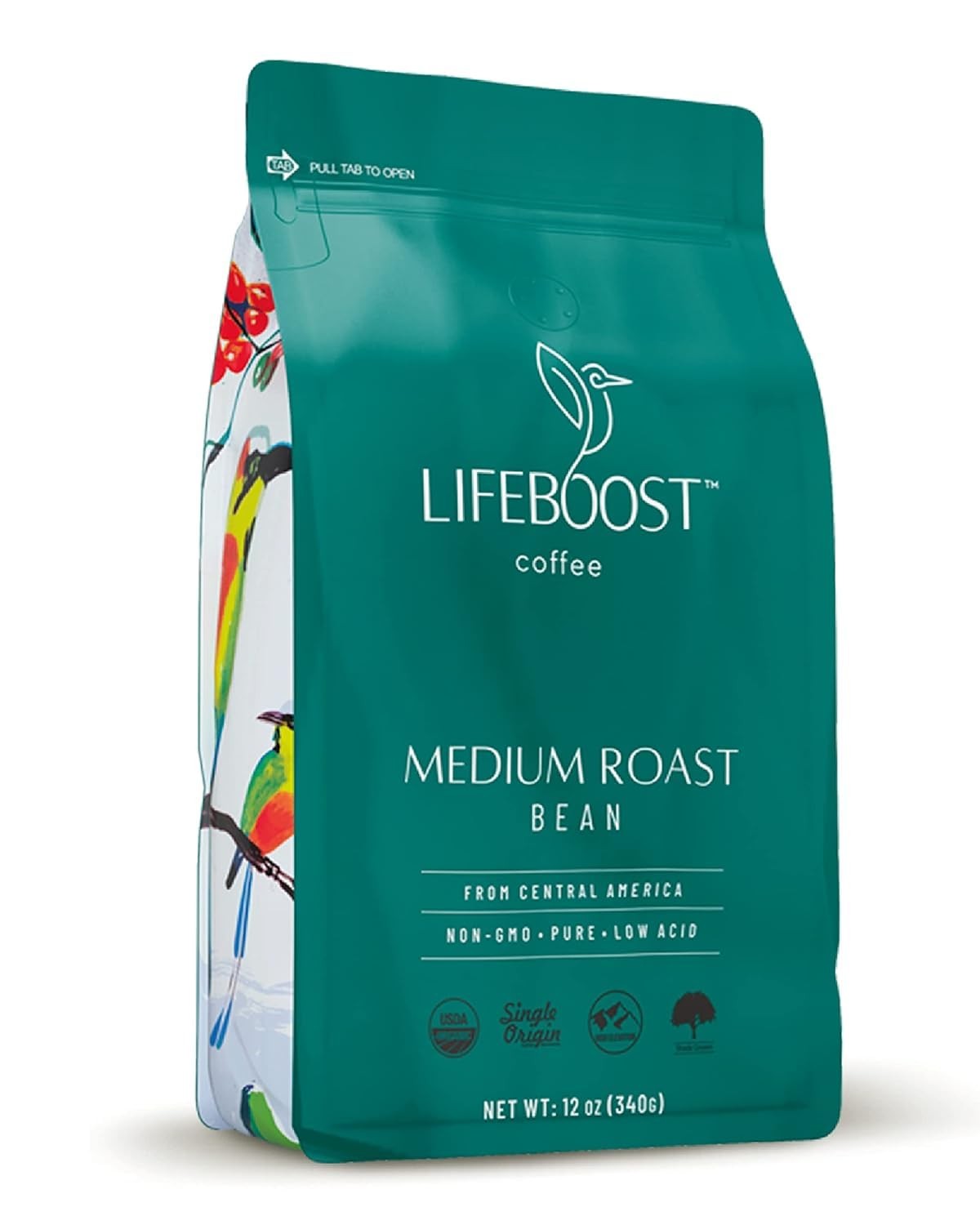 Organic Coffee Beans Medium Roast – Low Acid Single Origin Non-GMO Organic Wh…