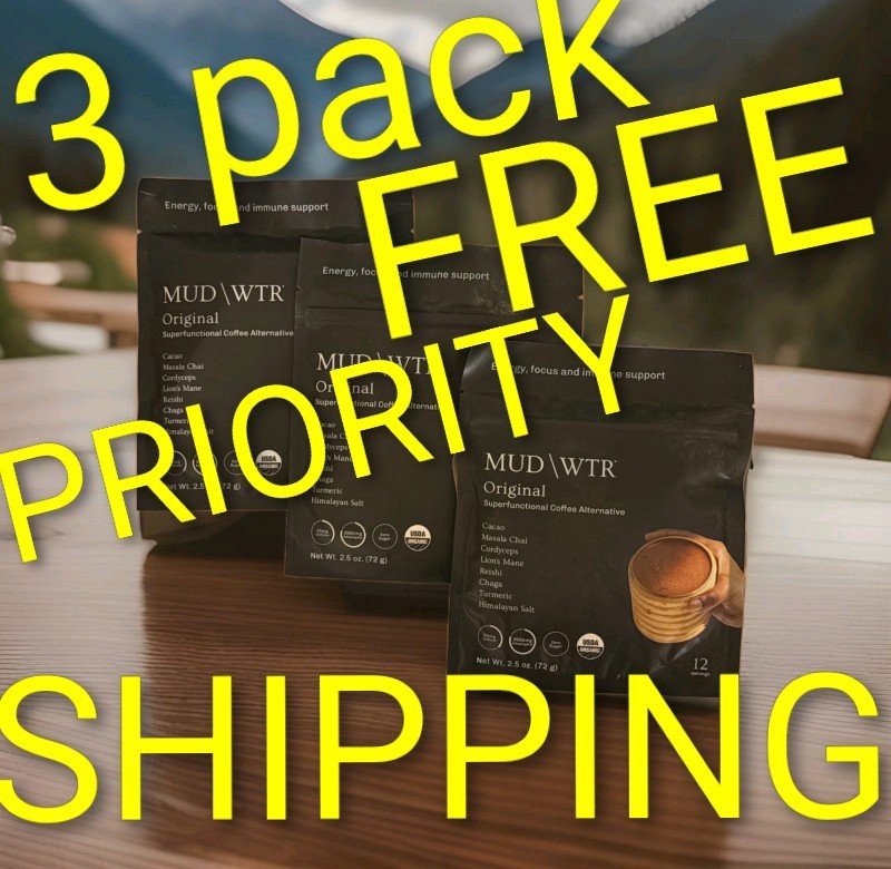MUD WTR Original Organic Mushroom Superfunctional Coffee Alternative 2.5oz 3pack