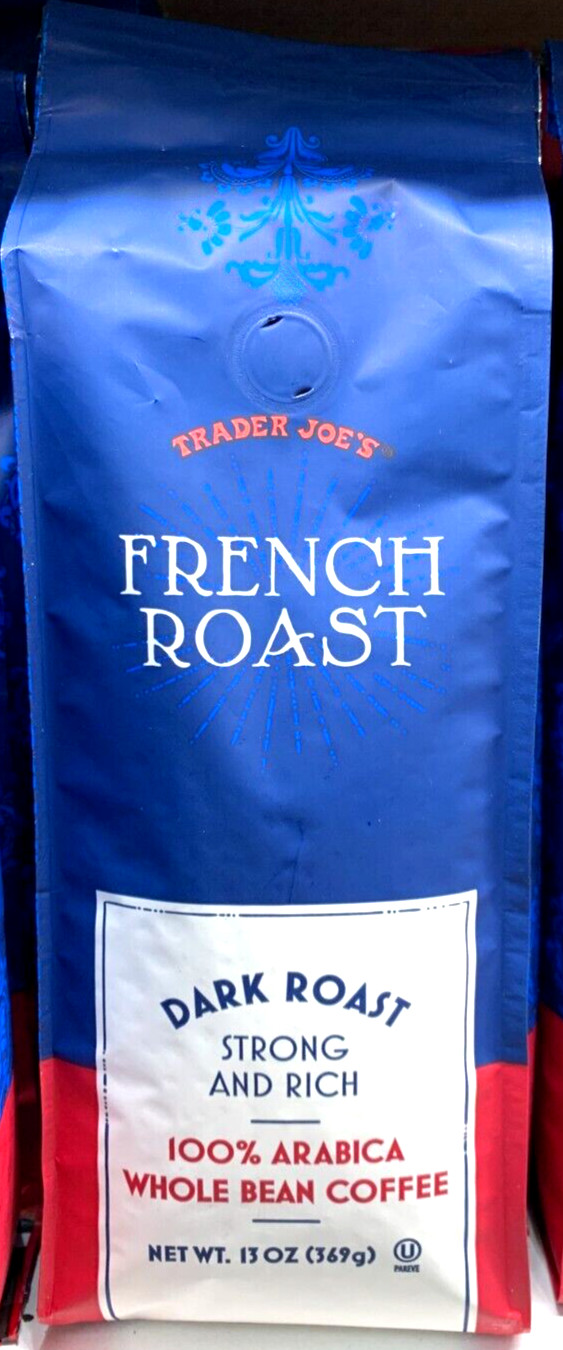 Trader Joe’s French Roast Whole Bean Coffee Dark Roast 13 OZ