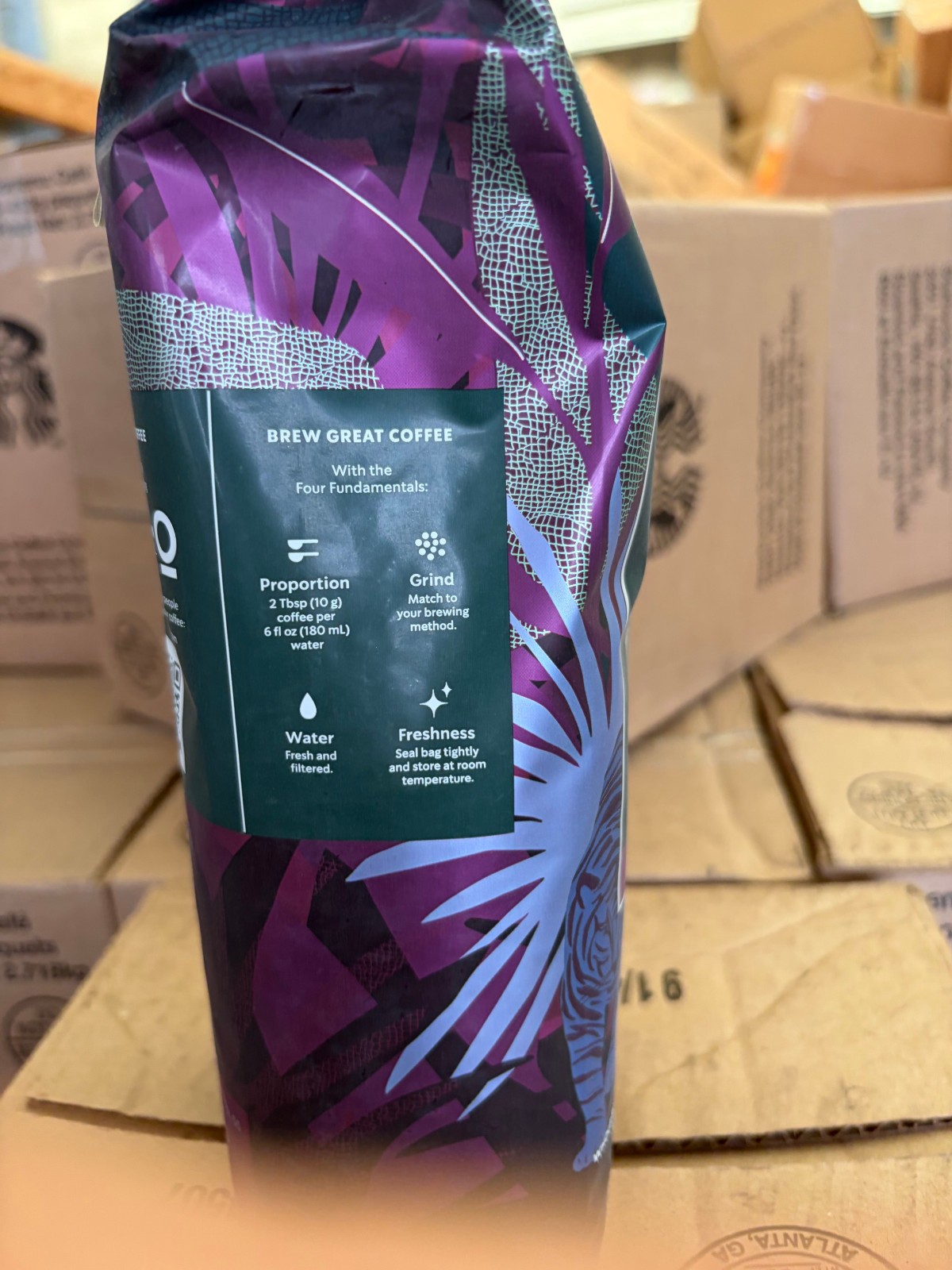 2x 16oz Starbucks DECAF Sumatra Dark Roast Whole Bean Coffee Best By 03/31/26