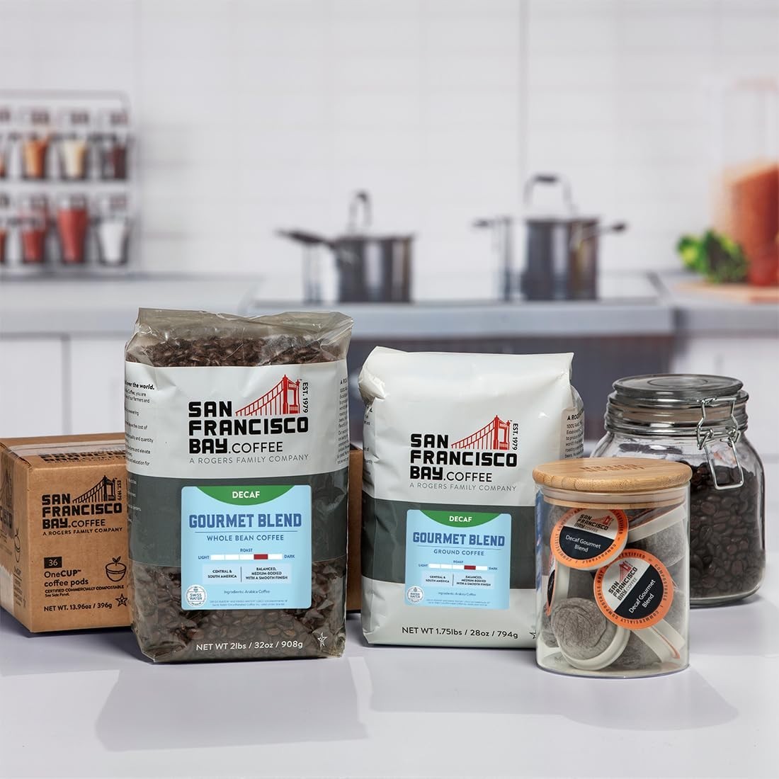 Family-Owned Decaf Coffee – Gourmet Medium-Dark Roast, 2 lb Swiss Water Process