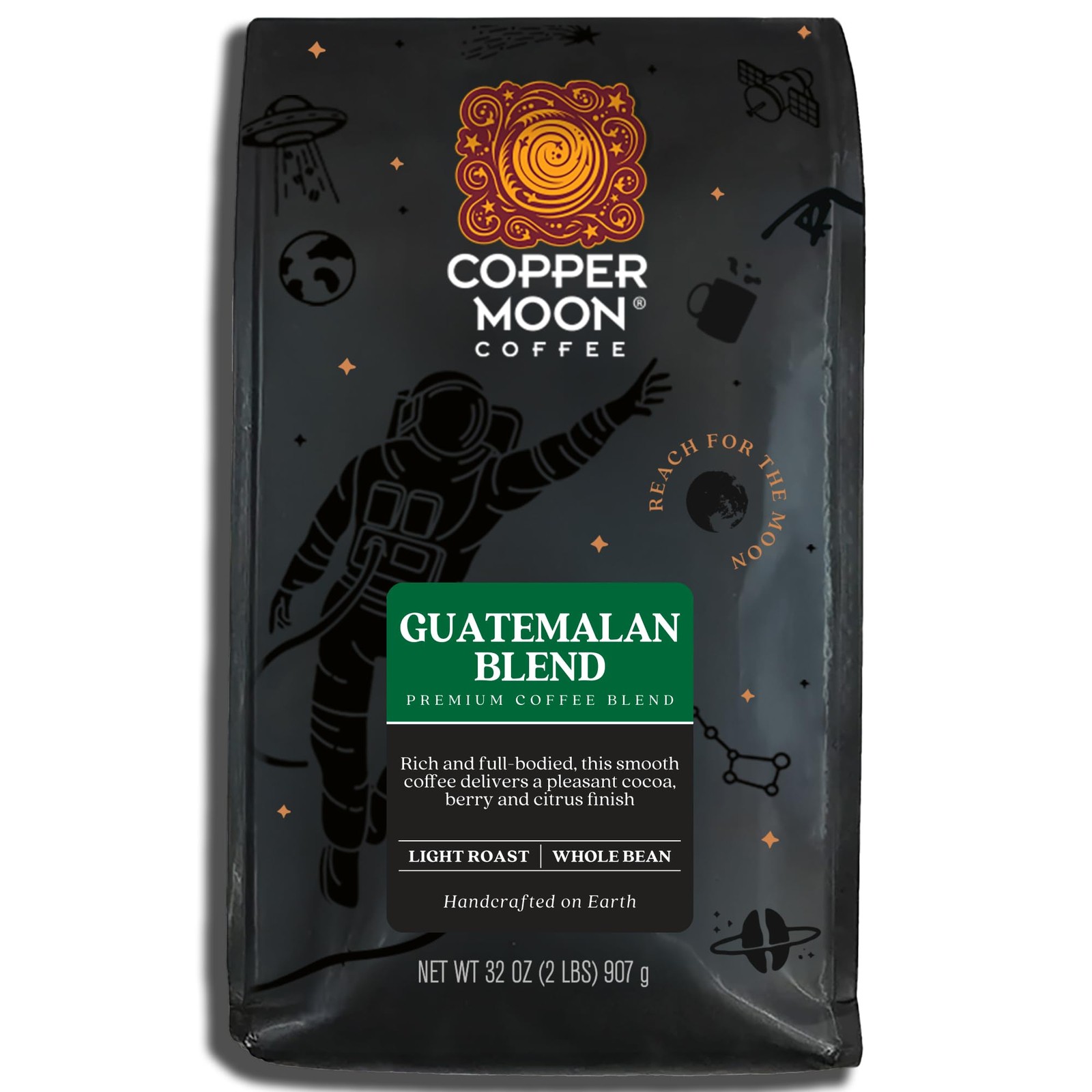 Guatemalan Antigua Blend Coffee Whole Bean, Light Roast, 2 Lb – Smooth Nutty