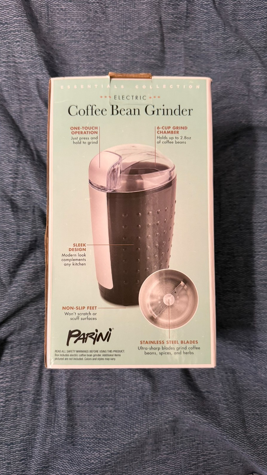PARINI 6 Cup Electric Coffee Bean Grinder – New in Box