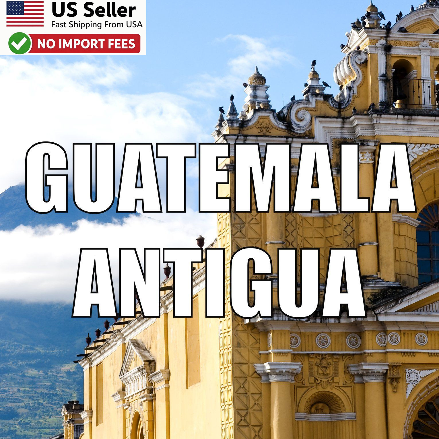 Guatemalan Coffee Antigua Ground Medium Roast USDA Organic Fresh 16 Oz – FROM US