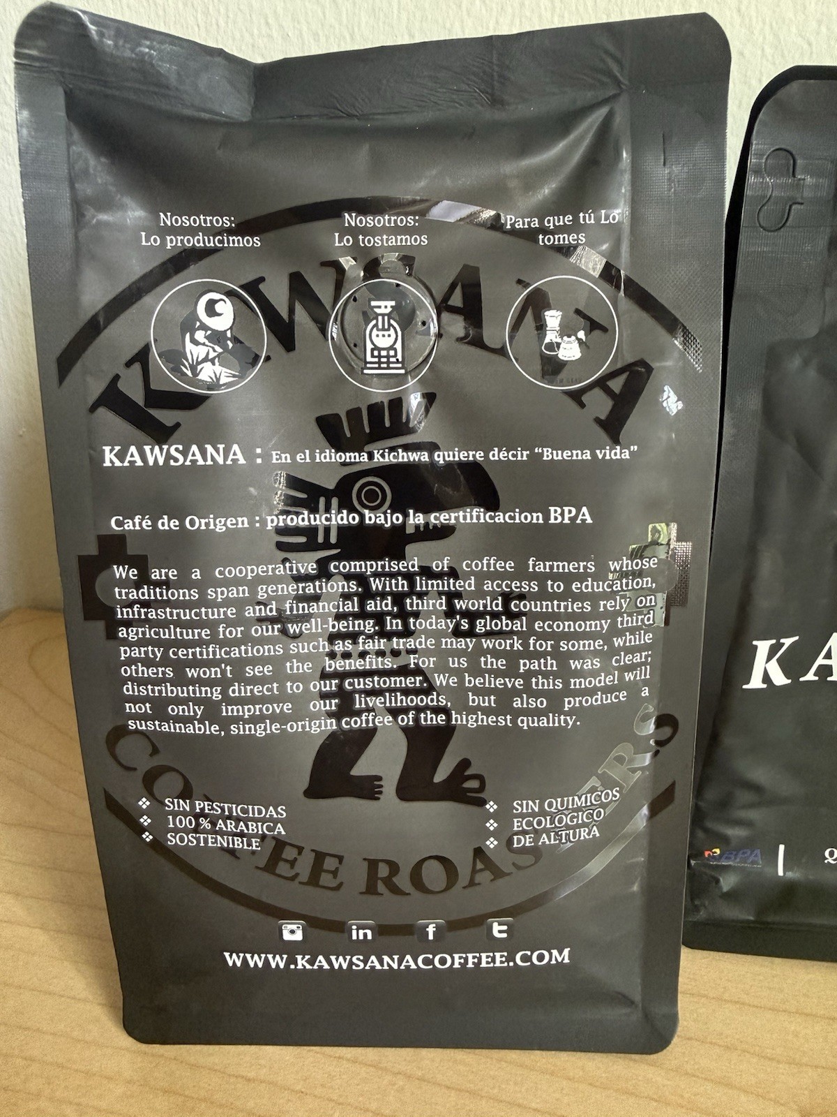 Kawsana Ecuadorian Coffee 340g – Specialty Whole Bean/Ground Coffee Loja Origin