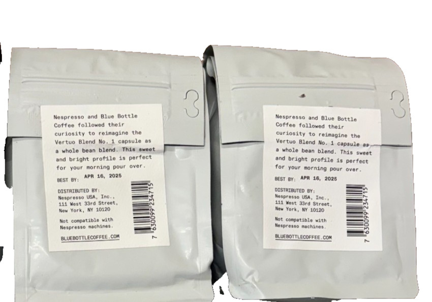 Blue Bottle Blend No. 1 Whole Bean Coffee 10 oz Bag, 2pk, **OLD STOCK**