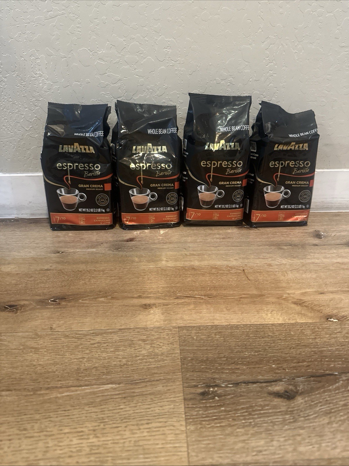 4 PACK – Lavazza Espresso Barista Gran Crema Whole Bean Coffee 2.2 Lbs Bag