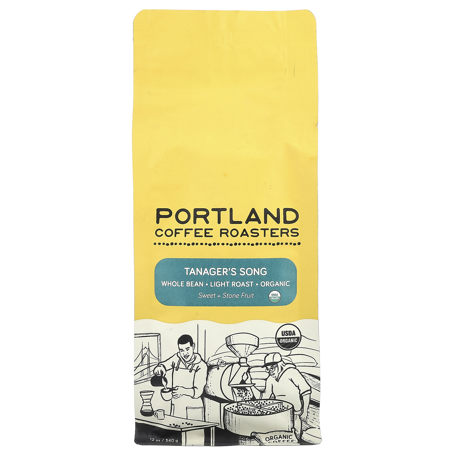 Organic Coffee, Whole Bean, Light Roast, Tanager’s Song, 12 oz (340 g)
