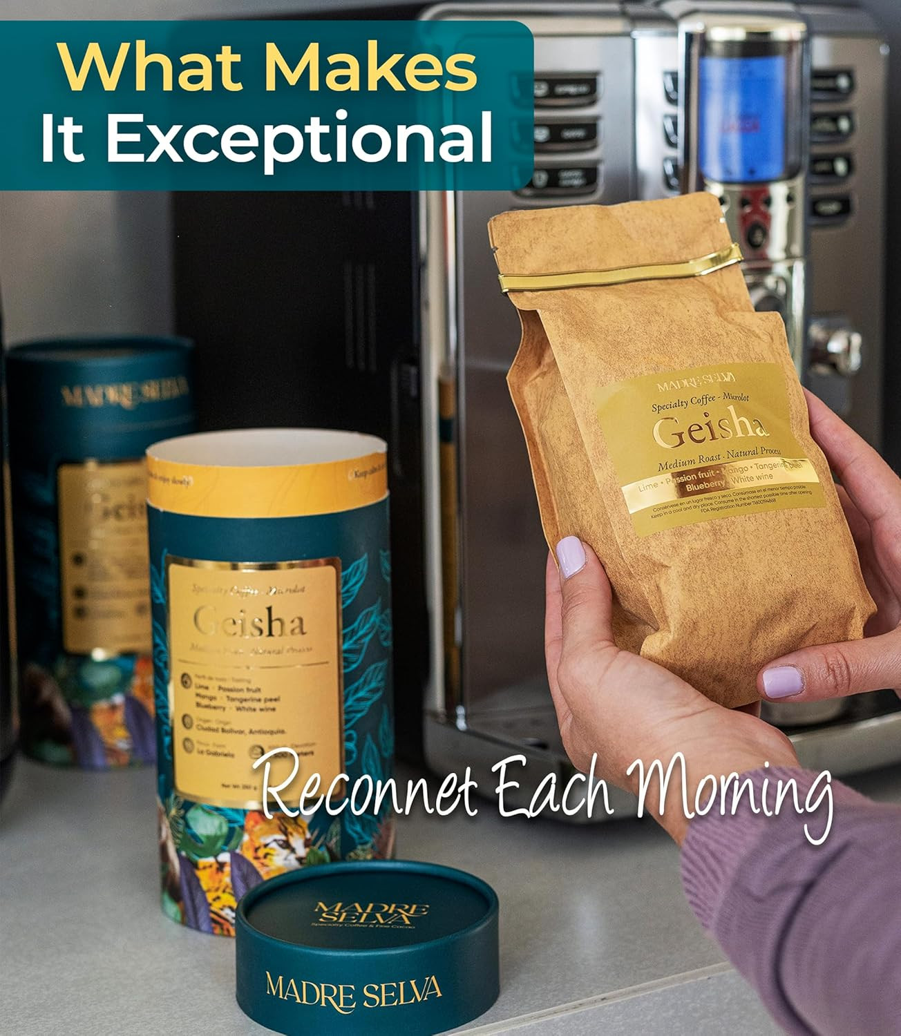 Colombian Geisha Coffee Whole Bean Medium Roast Arabica Gourmet Fresh Single Ori