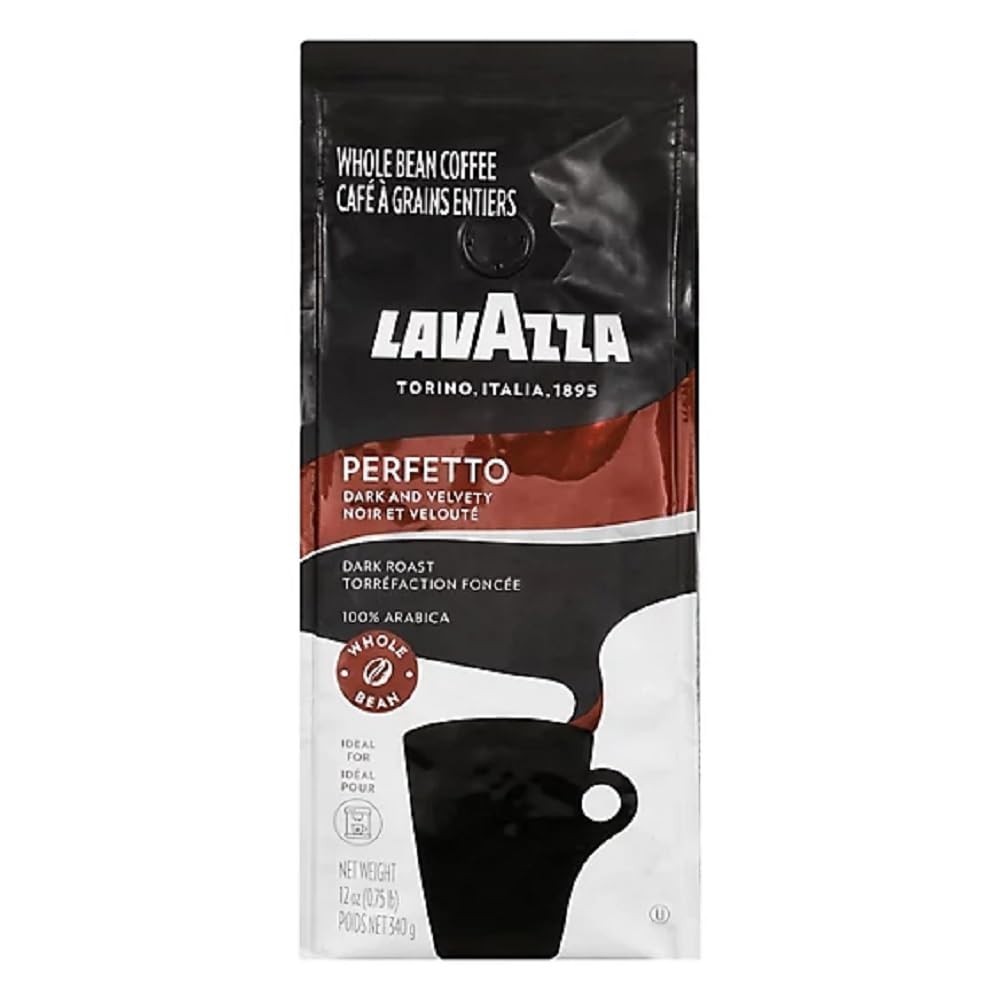 Lavazza House Blend Perfetto: 12oz Whole Bean Medium Roast Coffee, 100% Arabica