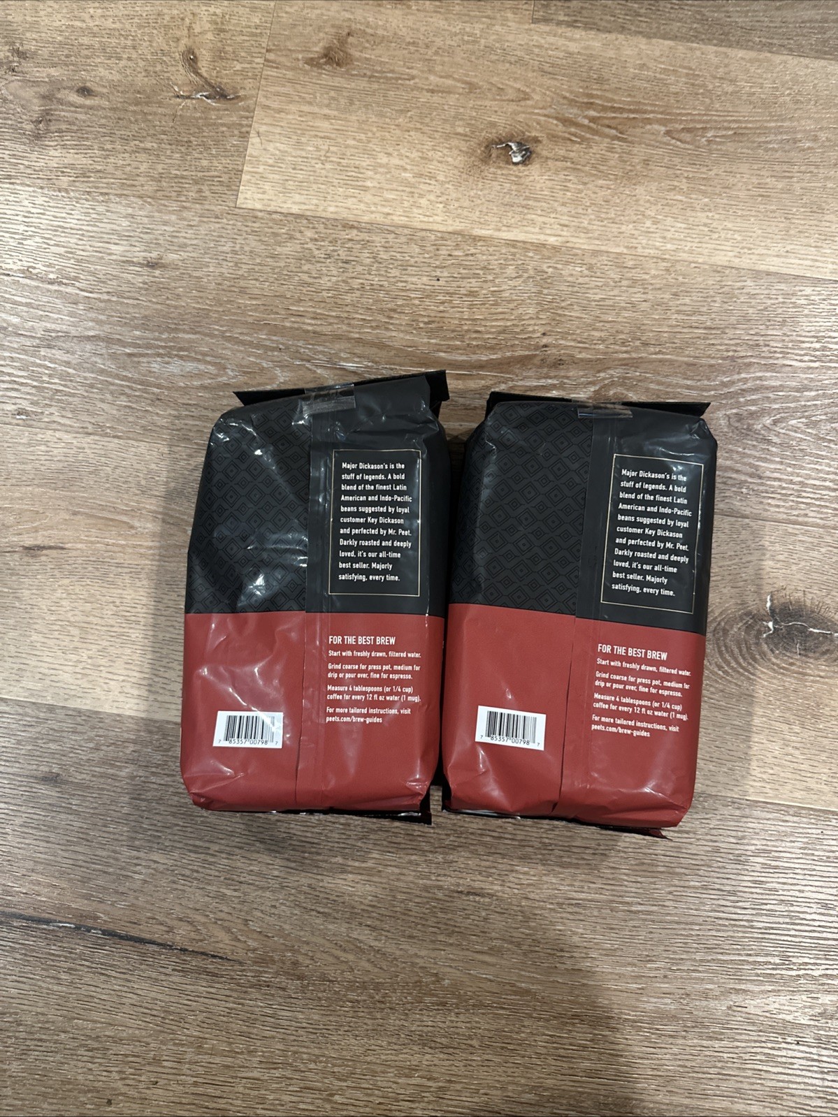 4 Pounds Peet’s Major Dickason’s Blend Dark Roast Whole Beans