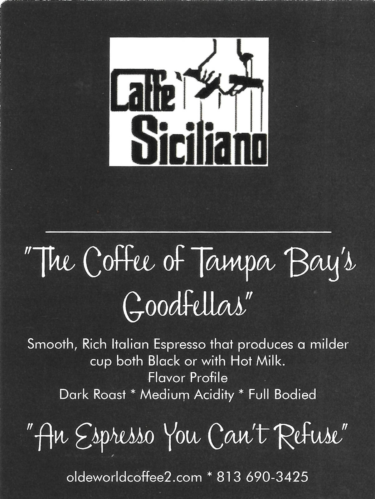 ESP2 Caffe Siciliano Medium Dark Roast Espresso – Coffee Beans – 8 ozs