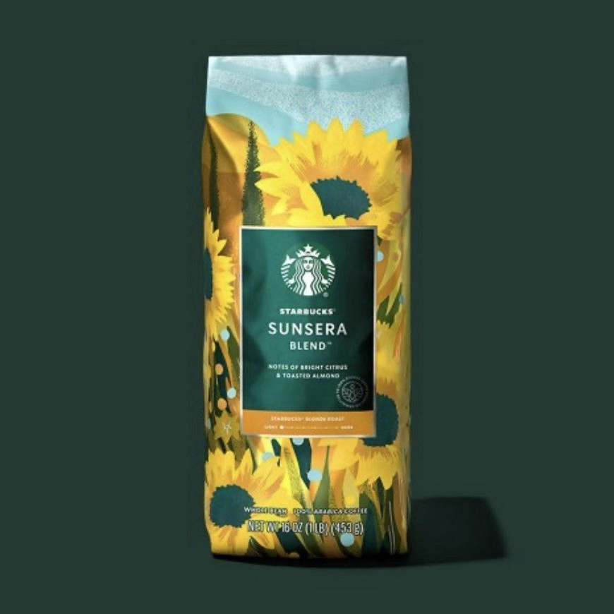 4 pack Starbucks Sunsera Blend Whole Bean Coffee Citrus Almond Flavor (1 lb)