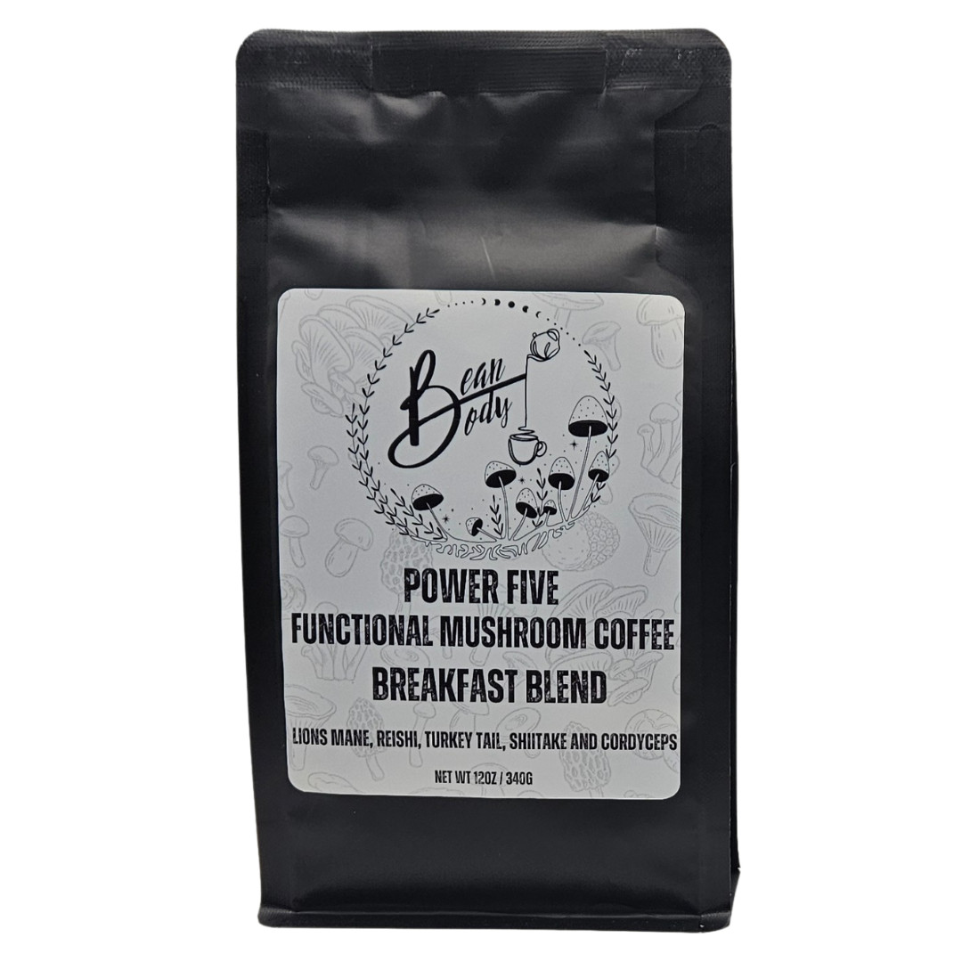 Functional Mushroom Coffee by Bean and Body Coffee LLC
