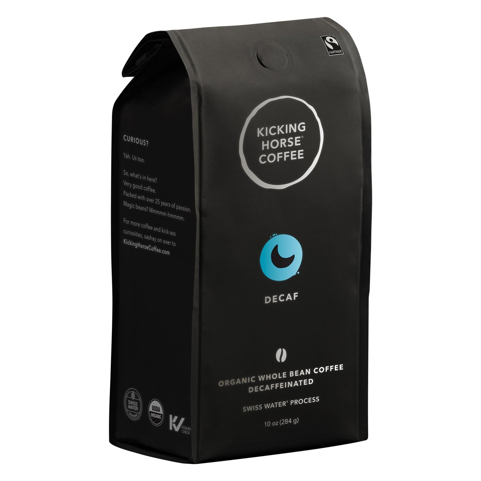 Kicking Horse Coffee, Decaf, Swiss Water Process, Dark Roast, Whole Bean, 10 …