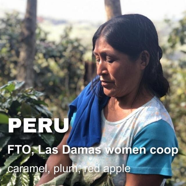 Peru unroasted green coffee beans, womens cooperative Fairtrade Organic FTO 4lbs