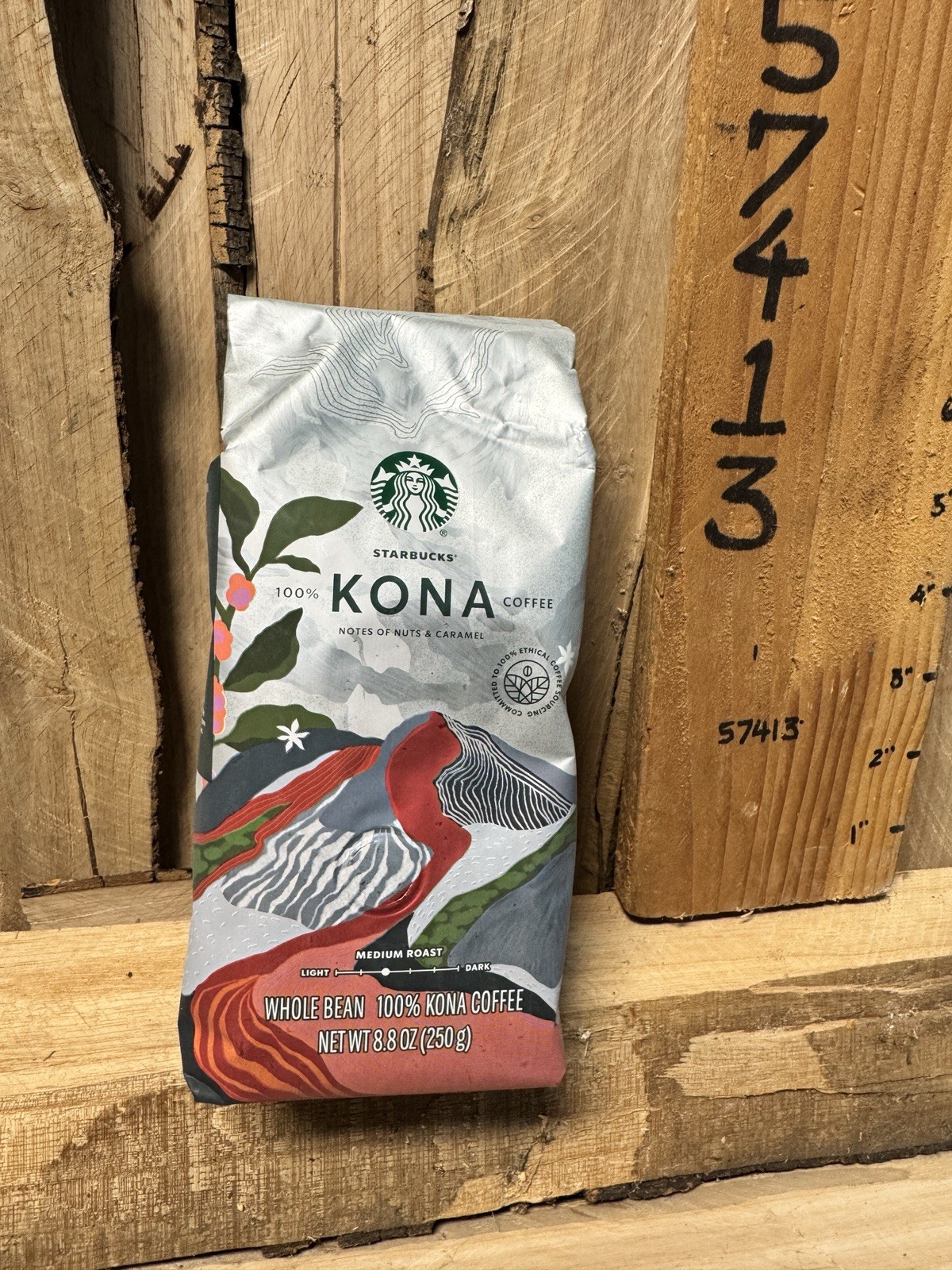 2025 Starbucks KONA Coffee Whole Bean 100% Kona Hawaii 8.8oz Bag Medium Roast