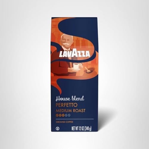 Lavazza House Blend Perfetto Ground Coffee 12oz Bag, 12 Ounce (Pack of 1)