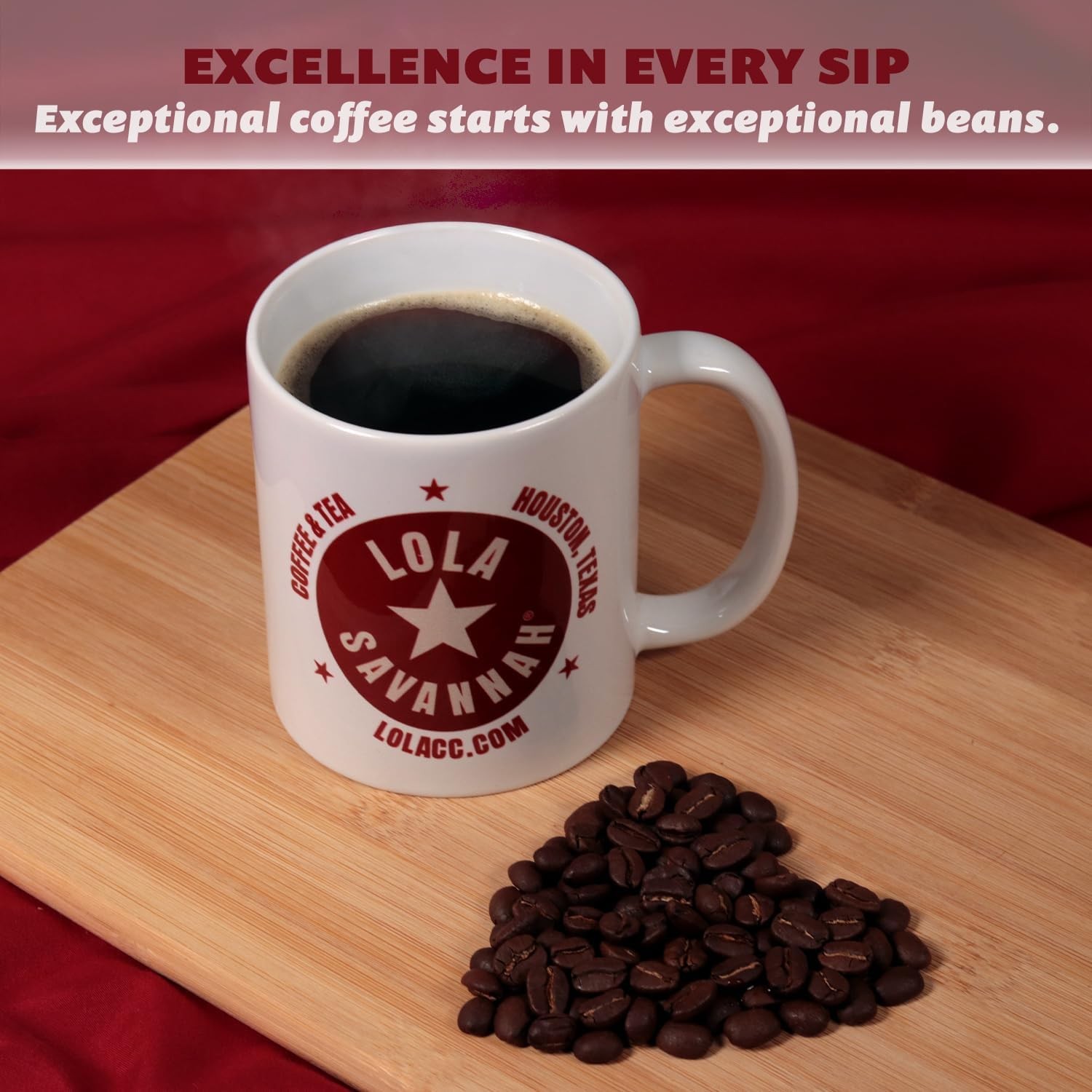 Lola Savannah Texas Pecan Whole Bean Caffeinated Coffee, 2lb