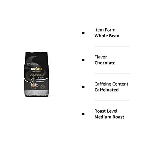 Espresso Barista Perfetto Whole Bean Coffee 100% Arabica, Medium Espresso Roa…