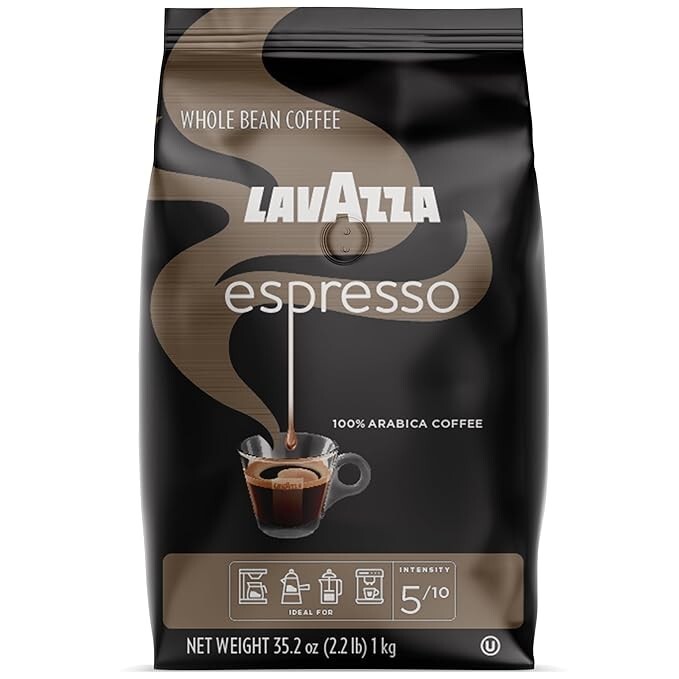 Lavazza Espresso Italiano Whole Bean Coffee Blend Medium Roast 2.2 Pound Bag