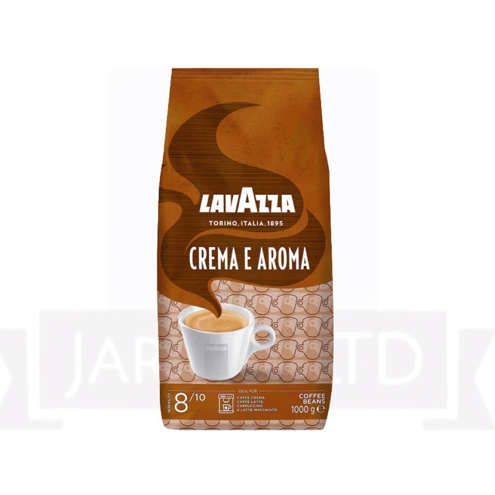 Lavazza Crema e Aroma Whole Bean Coffee, Medium Roast, 2.2 lb Bag – PACK OF 6