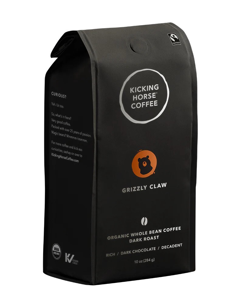 2Bags Kicking Horse Coffee Organic Whole Beans 10ozGrizzly Claw EnjoyBy4/18/2025