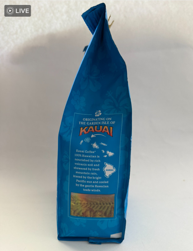 2 Bags – 1.5 lb. Kauai Coffee 100% Hawaiian Medium Roast Whole Bean