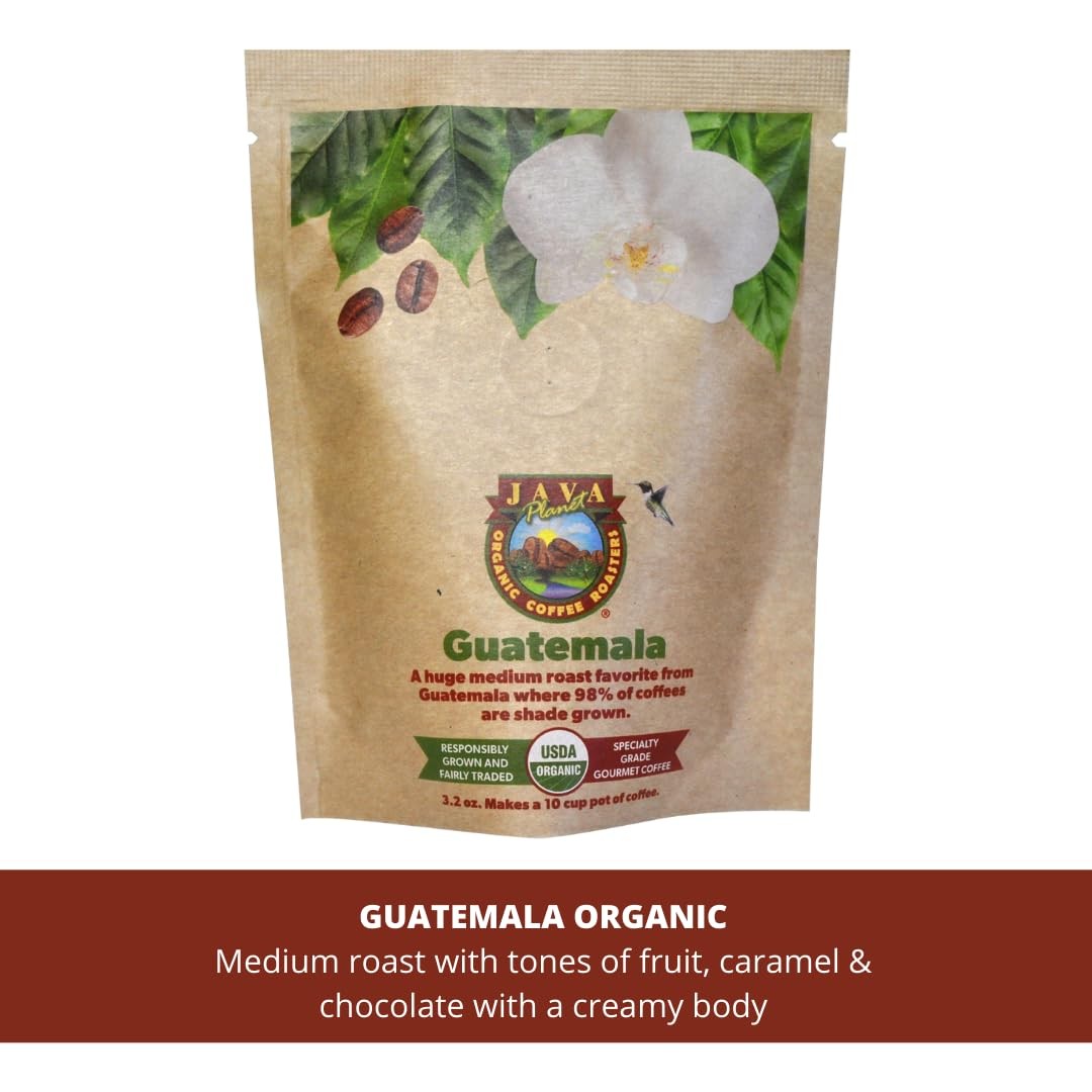 Organic Mold Free Coffee, Gift Sampler Set, 1.32 LBs in 6 Bags
