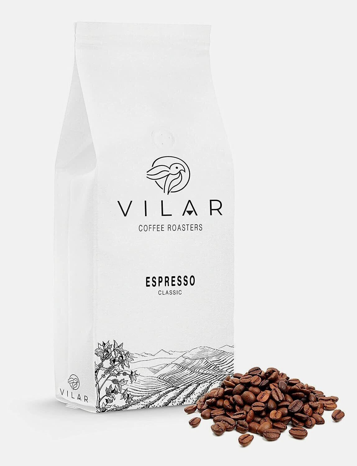 1 Kg , 2.2 Lb Vilar Espresso Coffee Beans Medium or Dark Roast – Classic Blend