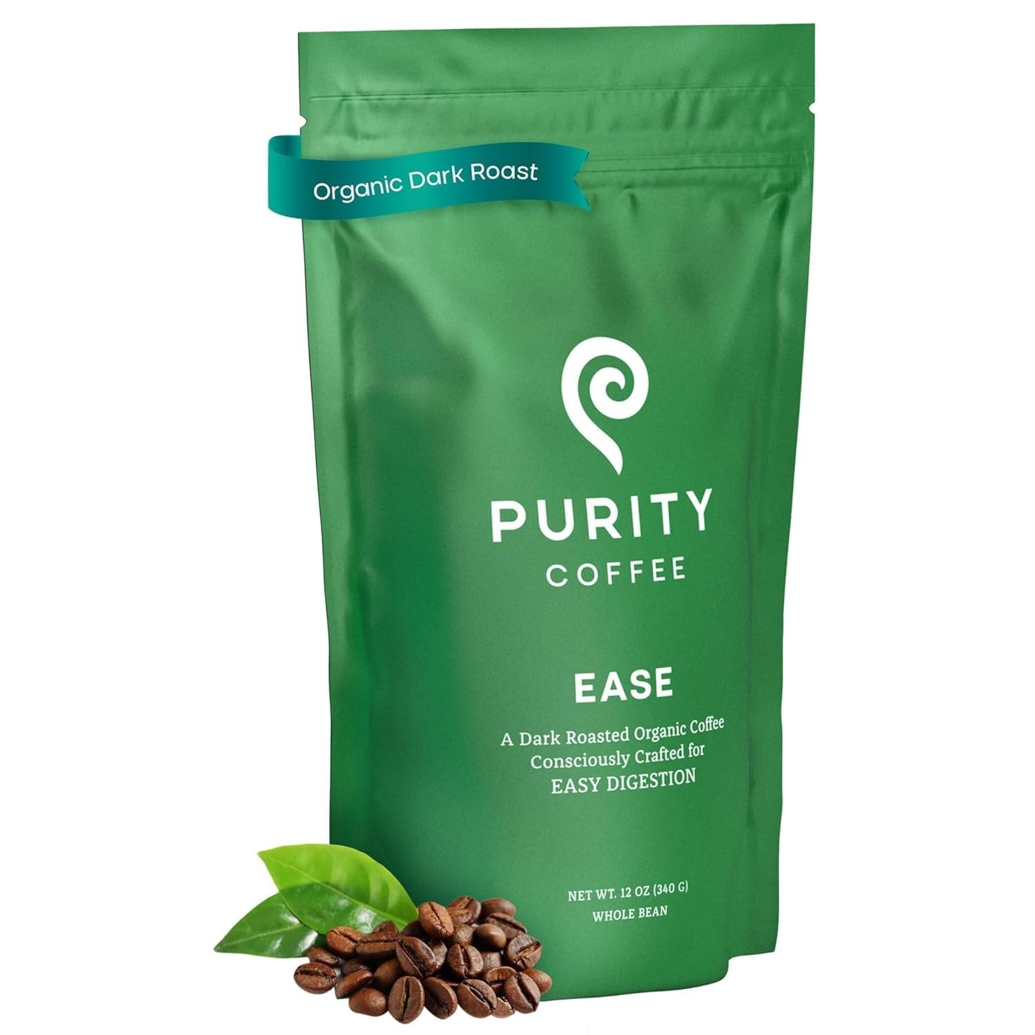 Purity Coffee EASE Dark Roast Low Acid Organic Coffee – USDA Certified Organi…
